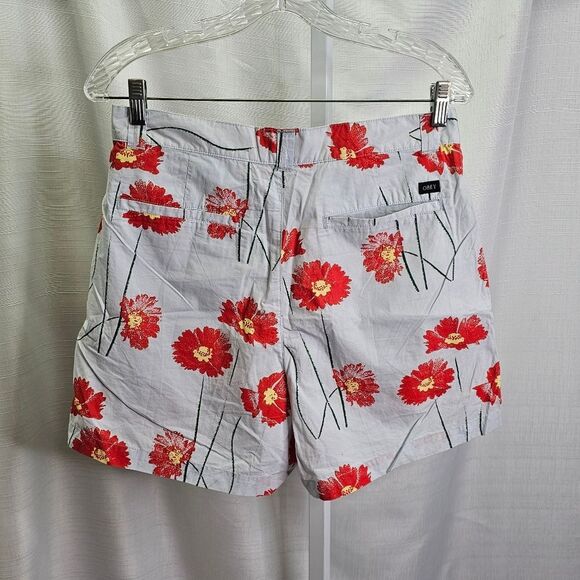 Obey Light Blue Floral Marino Shorts Size 28 - Picture 8 of 10